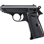 Пистолет Walther PPK/S (черный, подвижная рамка, затворная задержка)